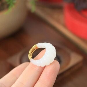 White Adjustable Ring