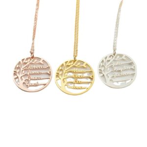 Round Pendant Necklace Set